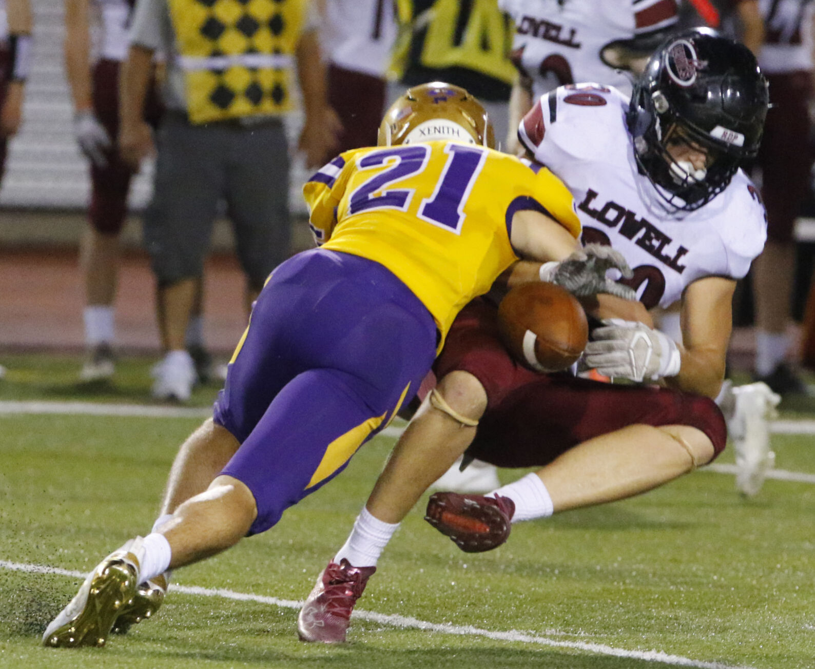 Lowell at Hobart football